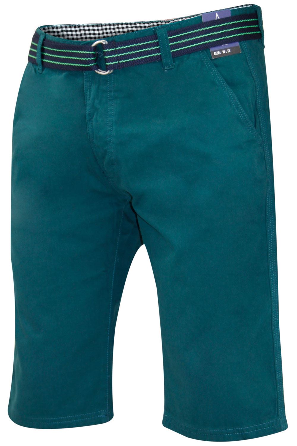 Herren Chino Shorts Freizeit Halb Hose 100% Baumwolle Sommer Jeans Frei Webgürtel - Bild 26 von 79