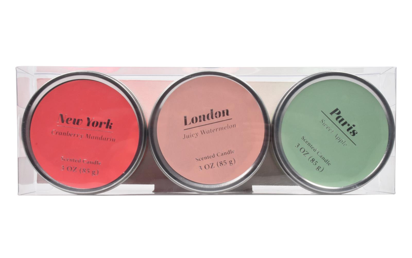 Scented Candles New Set of 3 Festive Christmas Decorative Tin Xmas Gift set - Picture 14 of 99