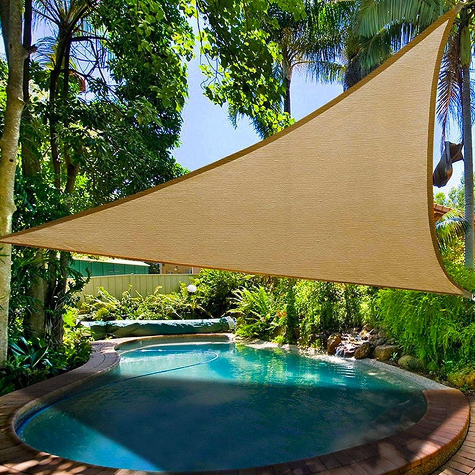 Cubierta de toldo para jardín exterior patio vela de sombra - 90% bloque UV - Imagen 20 de 25
