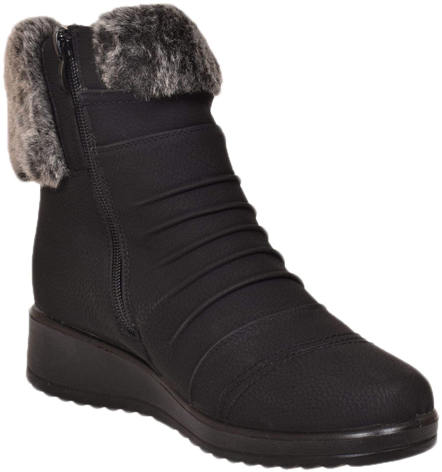 3 inch wedge heel boots