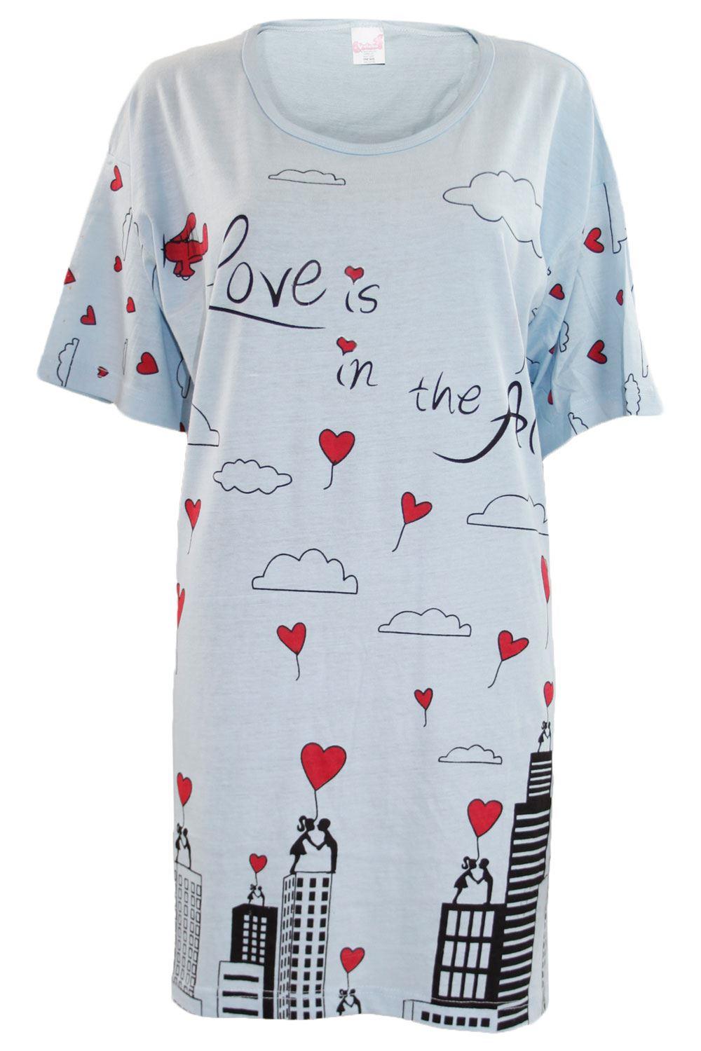 5 Pack Nightdress Nightie Women Cotton Ladies Short Sleeve Nightshirt Nightwear - Picture 21 of 59