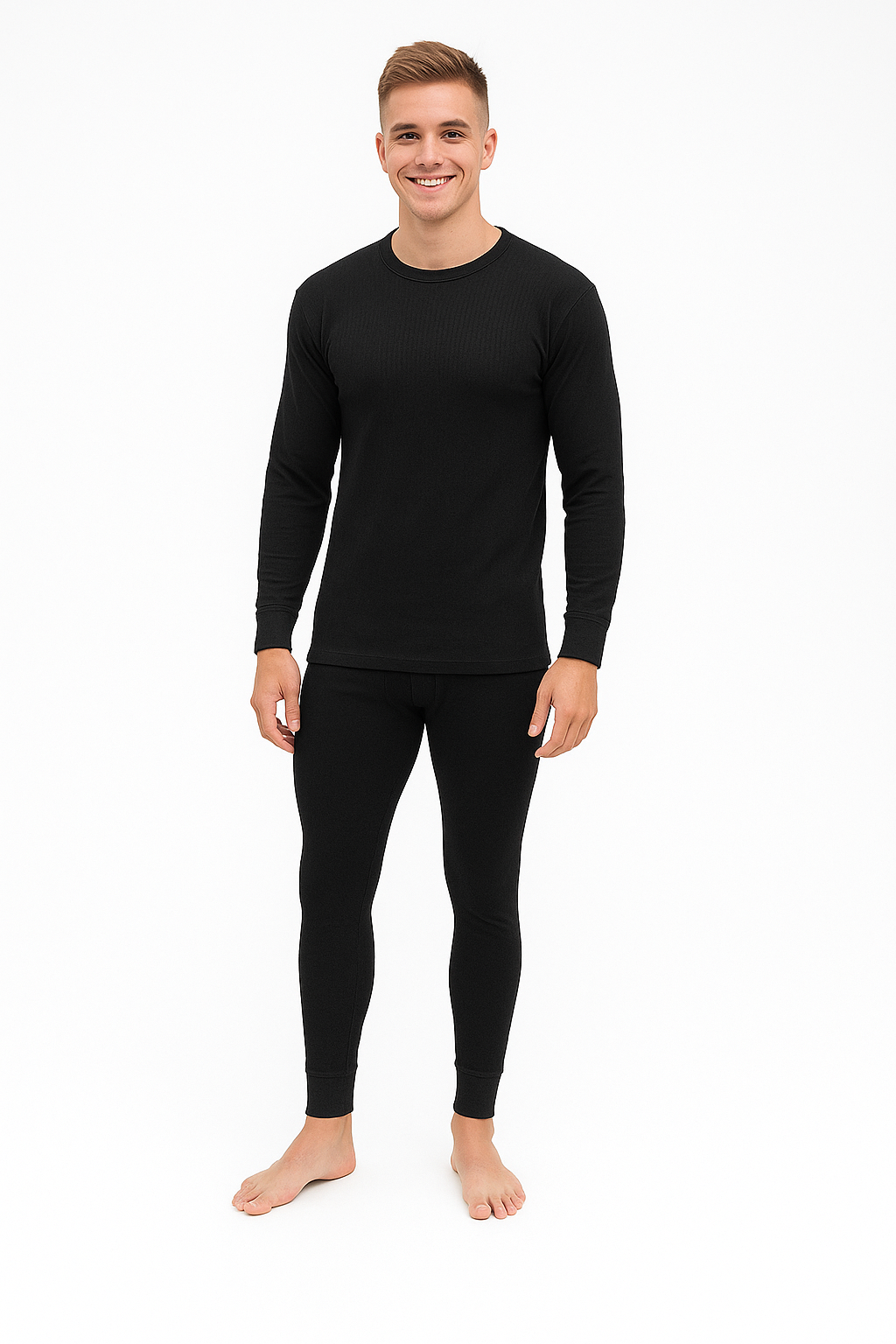 Mens Thermal Underwear Long Johns Top Bottom TShirt Short Long Sleeve 2 Pack - Picture 9 of 42