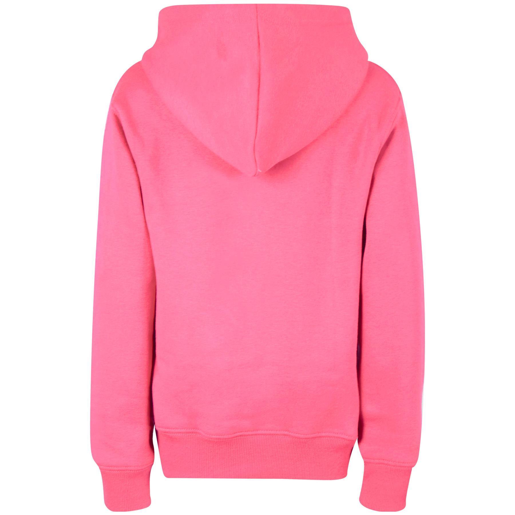 Kids Girls Boys Plain Hooded Jumper Fleece Pullover Hoodie Unisex Sweatshirt - Picture 103 of 128
