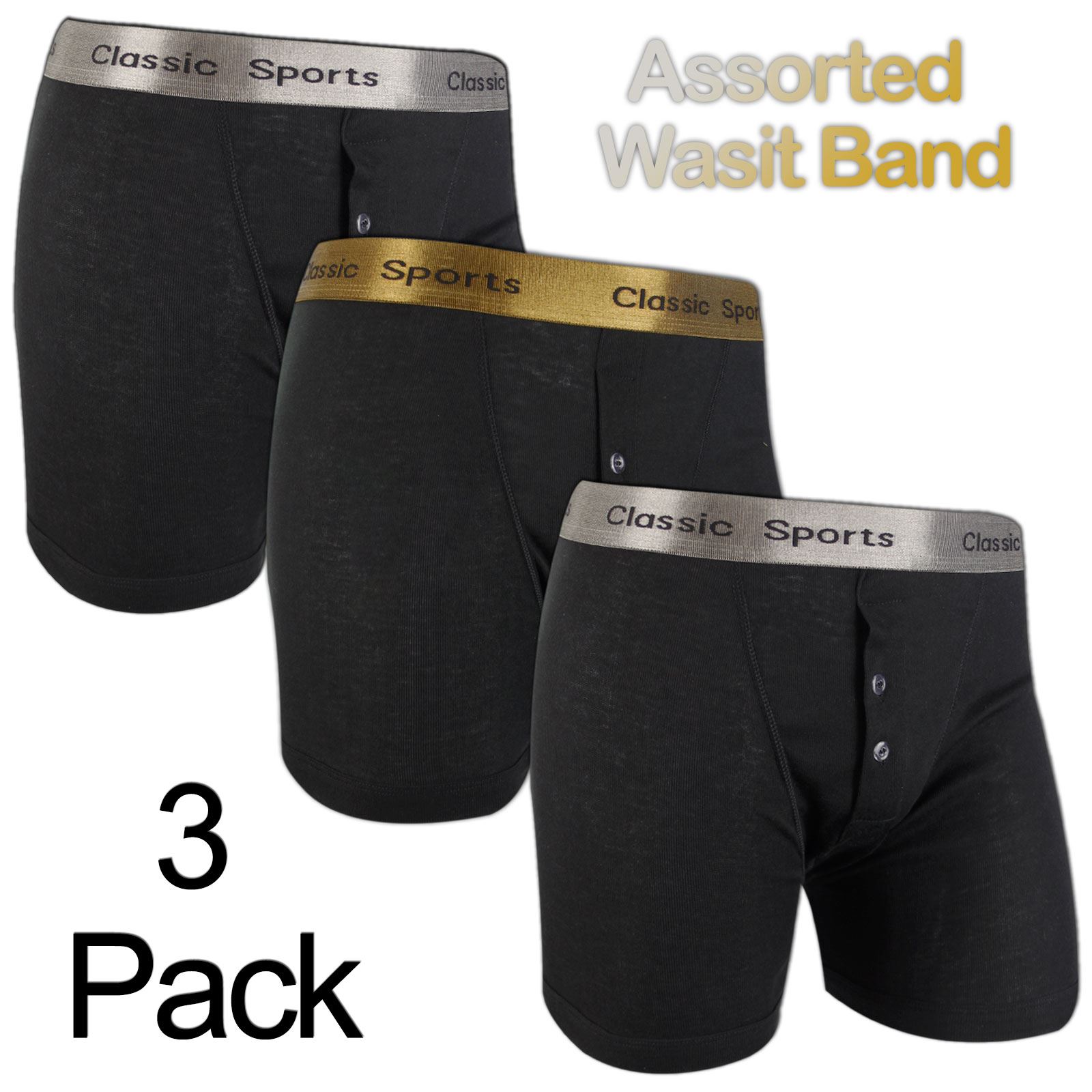 caleçons 3pk 6 pk 12pk S-XXL Designer pour homme boxers sous-vêtements sportifs classiques