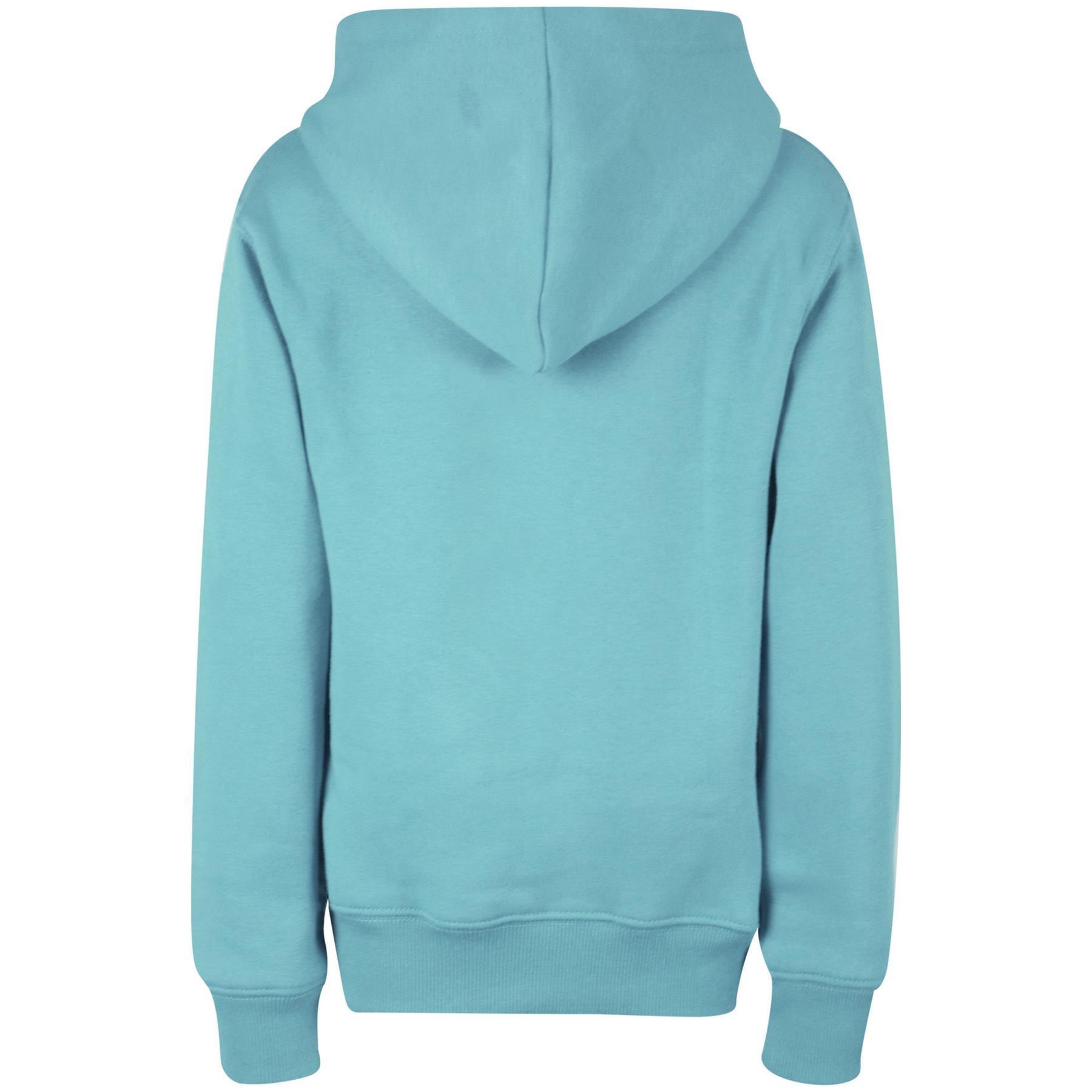 Kids Girls Boys Plain Hooded Jumper Fleece Pullover Hoodie Unisex Sweatshirt - Picture 90 of 128
