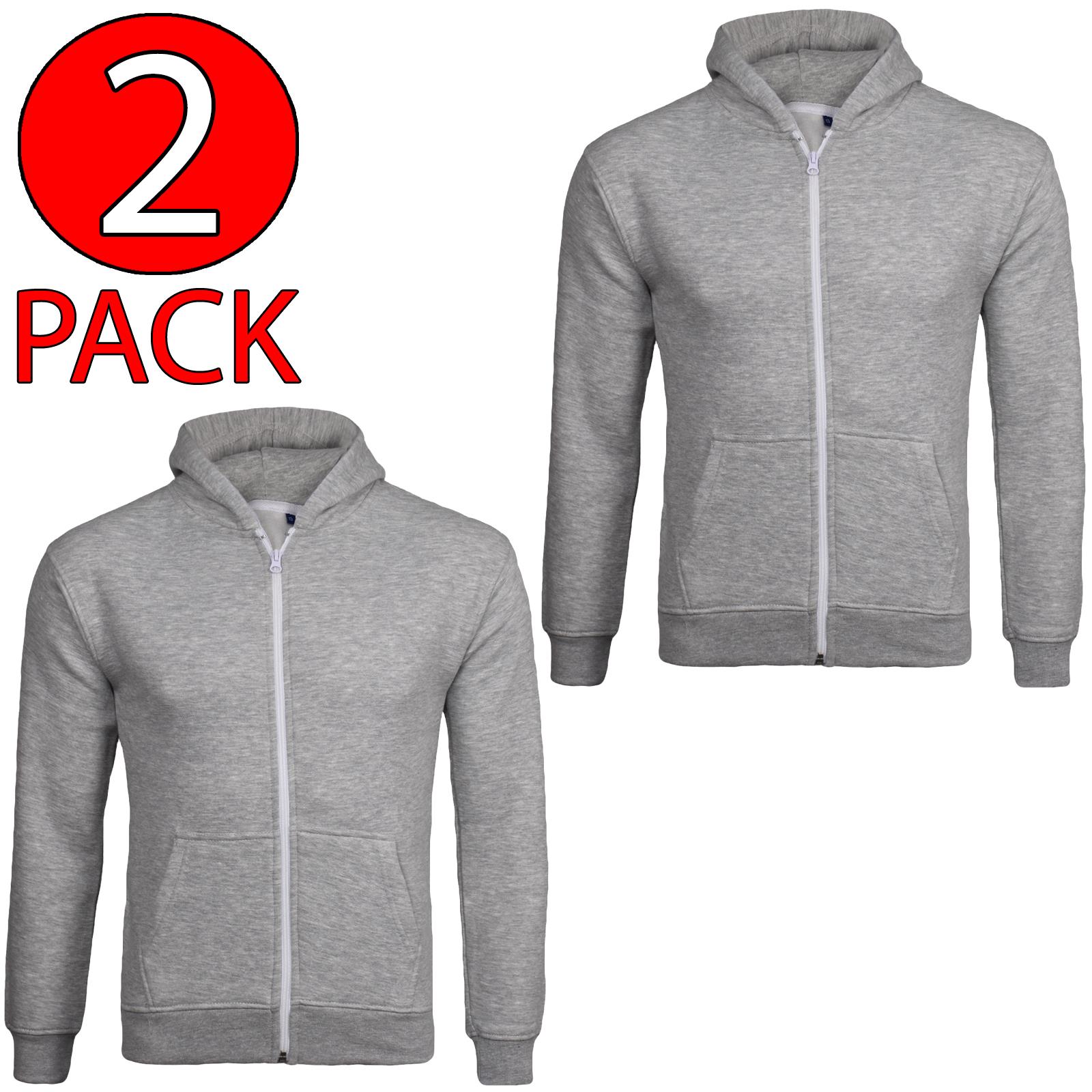 Kids Zip up Hoodie Sweatshirts PE School Jumpers Fleece Hoodies For Boys Girls - Picture 261 of 264