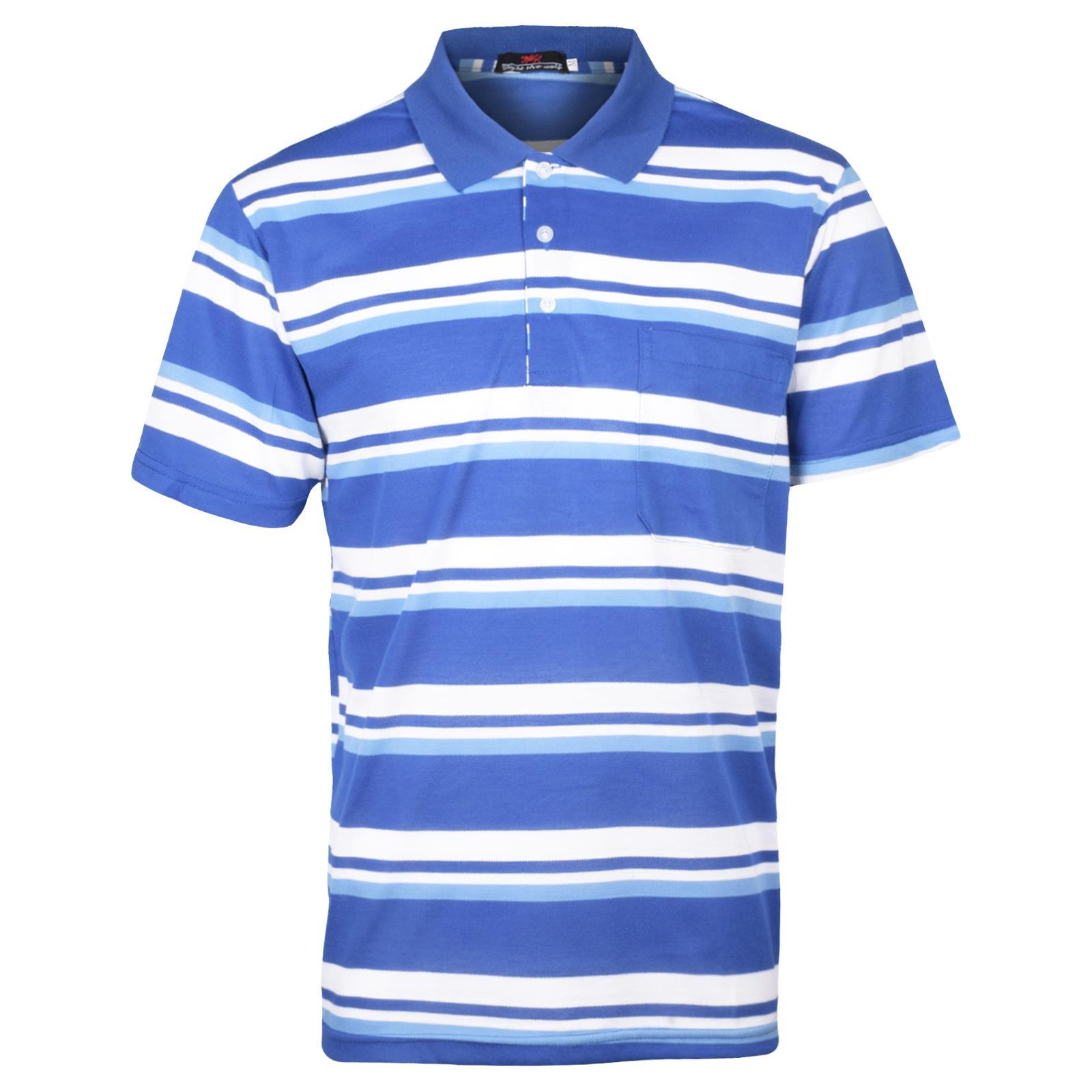 Mens Regular-Fit Pique Cotton Blend Polo Shirts Short Sleeve Pocket Tee Top Lot - Picture 17 of 50