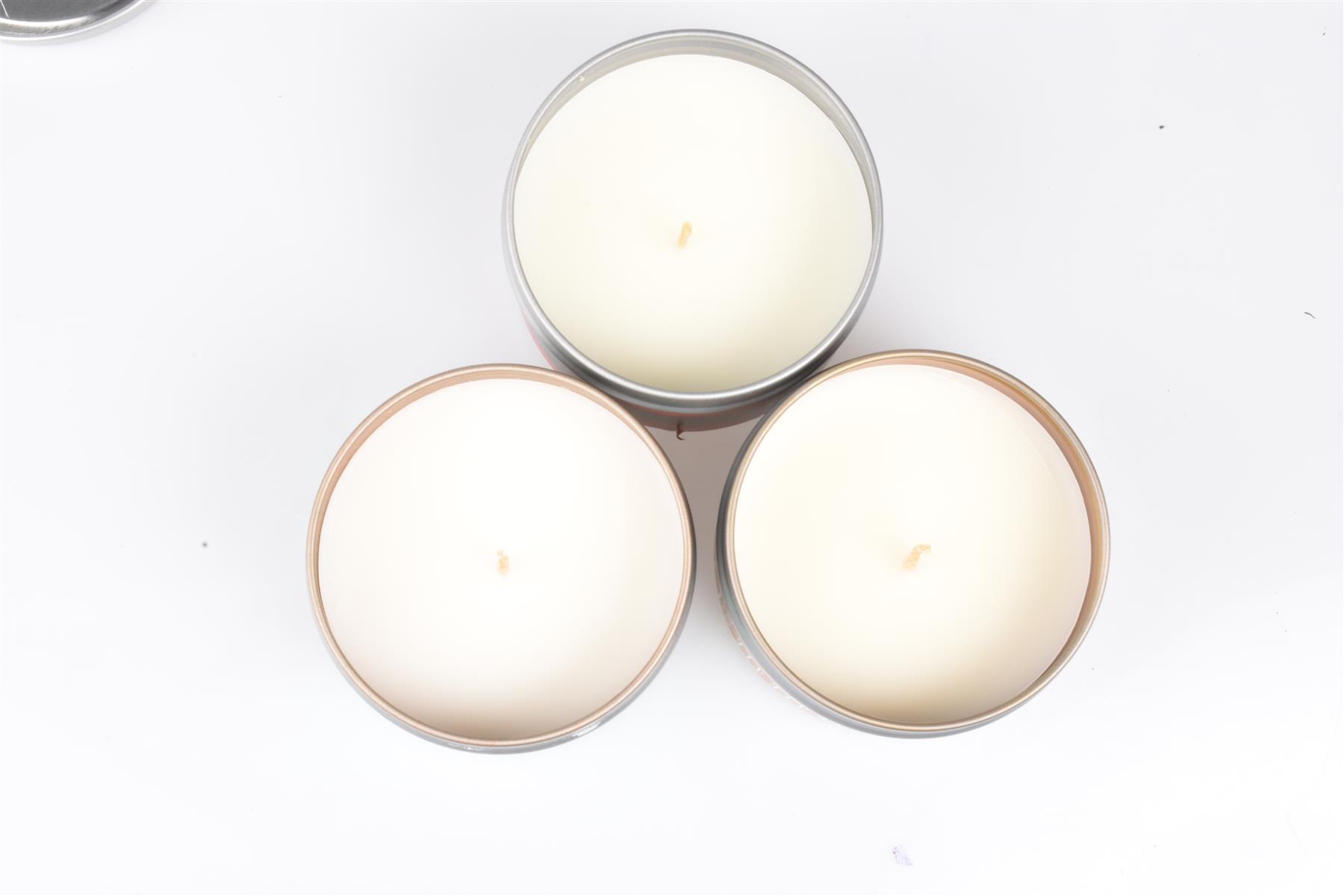 Scented Candles New Set of 3 Festive Christmas Decorative Tin Xmas Gift set - Picture 90 of 99