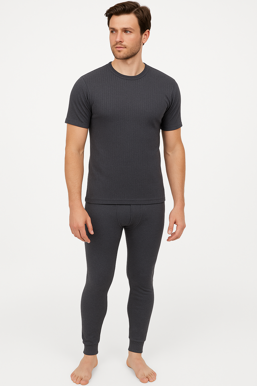 Mens Thermal Underwear Long Johns Top Bottom TShirt Short Long Sleeve 2 Pack - Picture 27 of 42