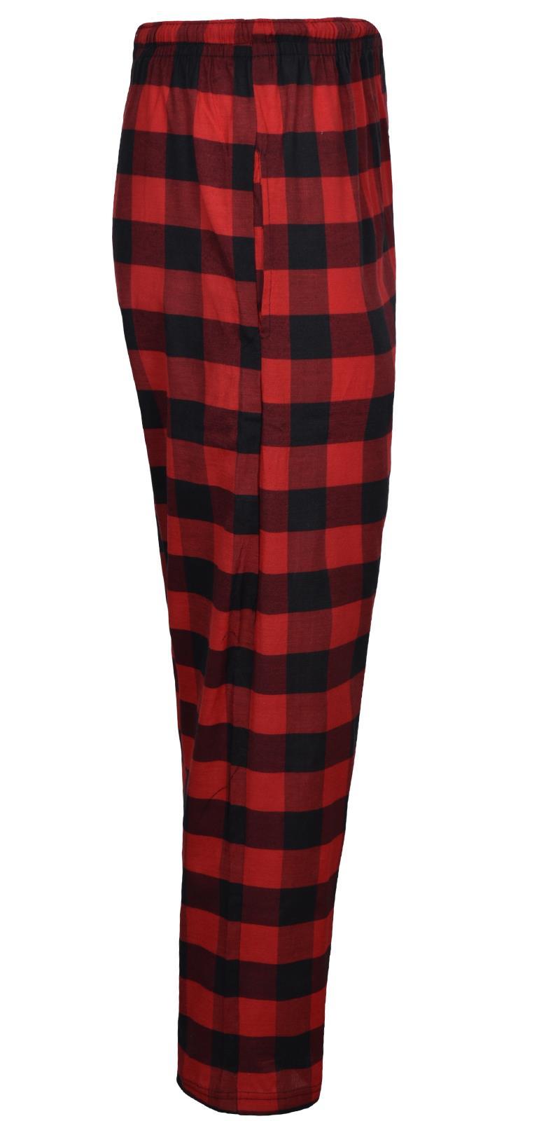 Mens Pyjama Bottoms Woven Check PJ Pants Lounge Nightwear 2 Pack Trouser - Picture 21 of 34