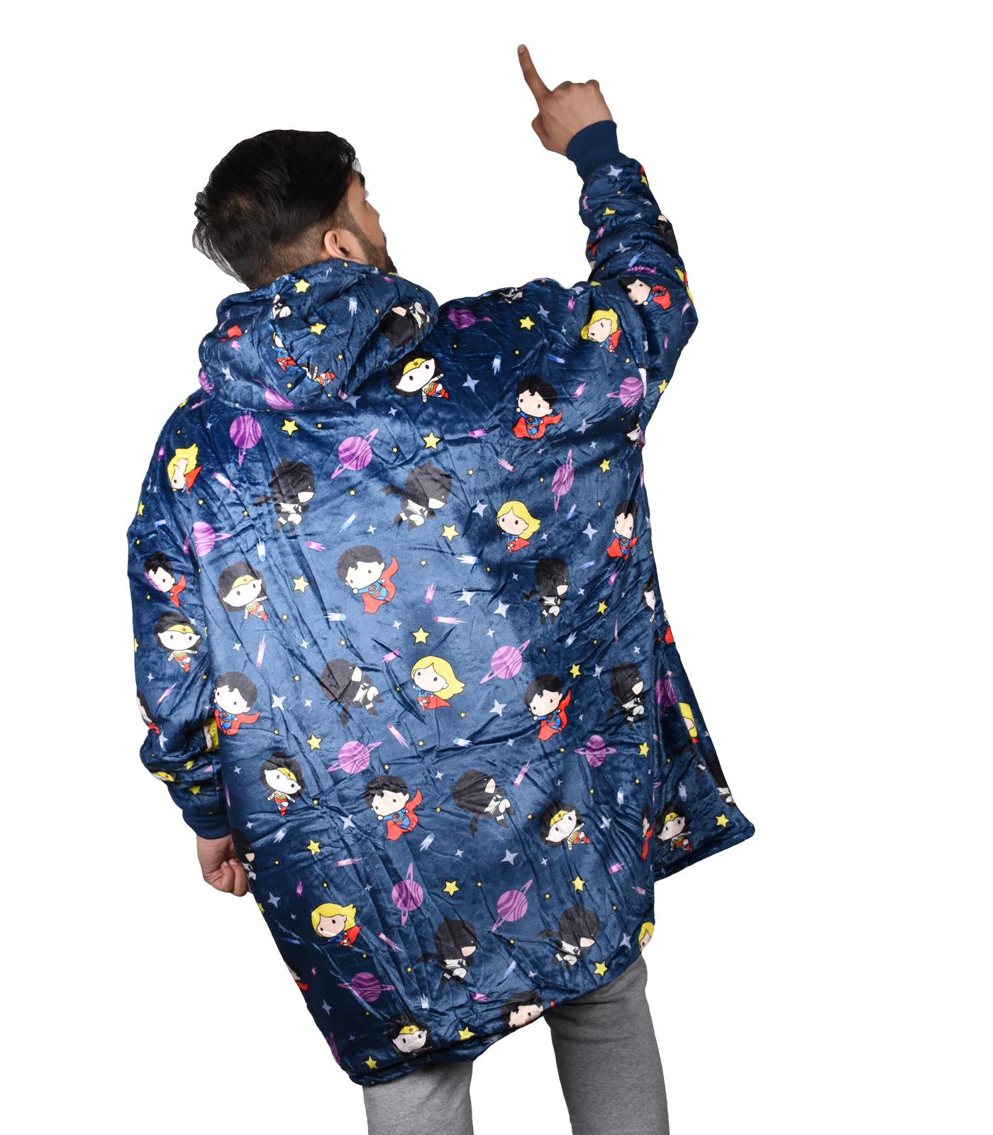 Hoodie Blanket Adult Oversized Sweatshirt Sherpa Fleece Big Hooded Ultra Plush - Picture 155 of 353