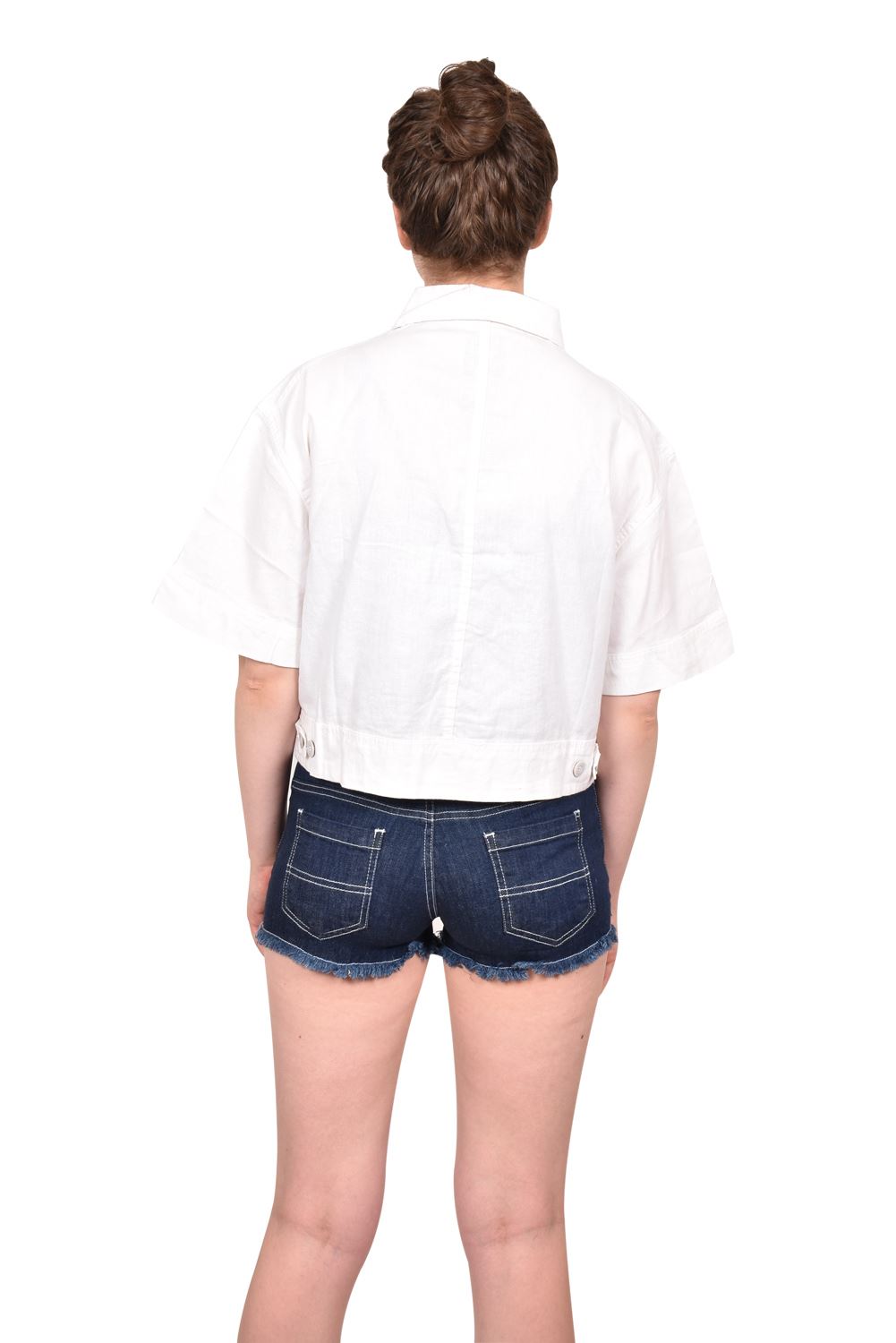 Womens Premium Jacket Casual Ladies Trendy Stylish Front Pockets Cropped Top S-L - Picture 21 of 21