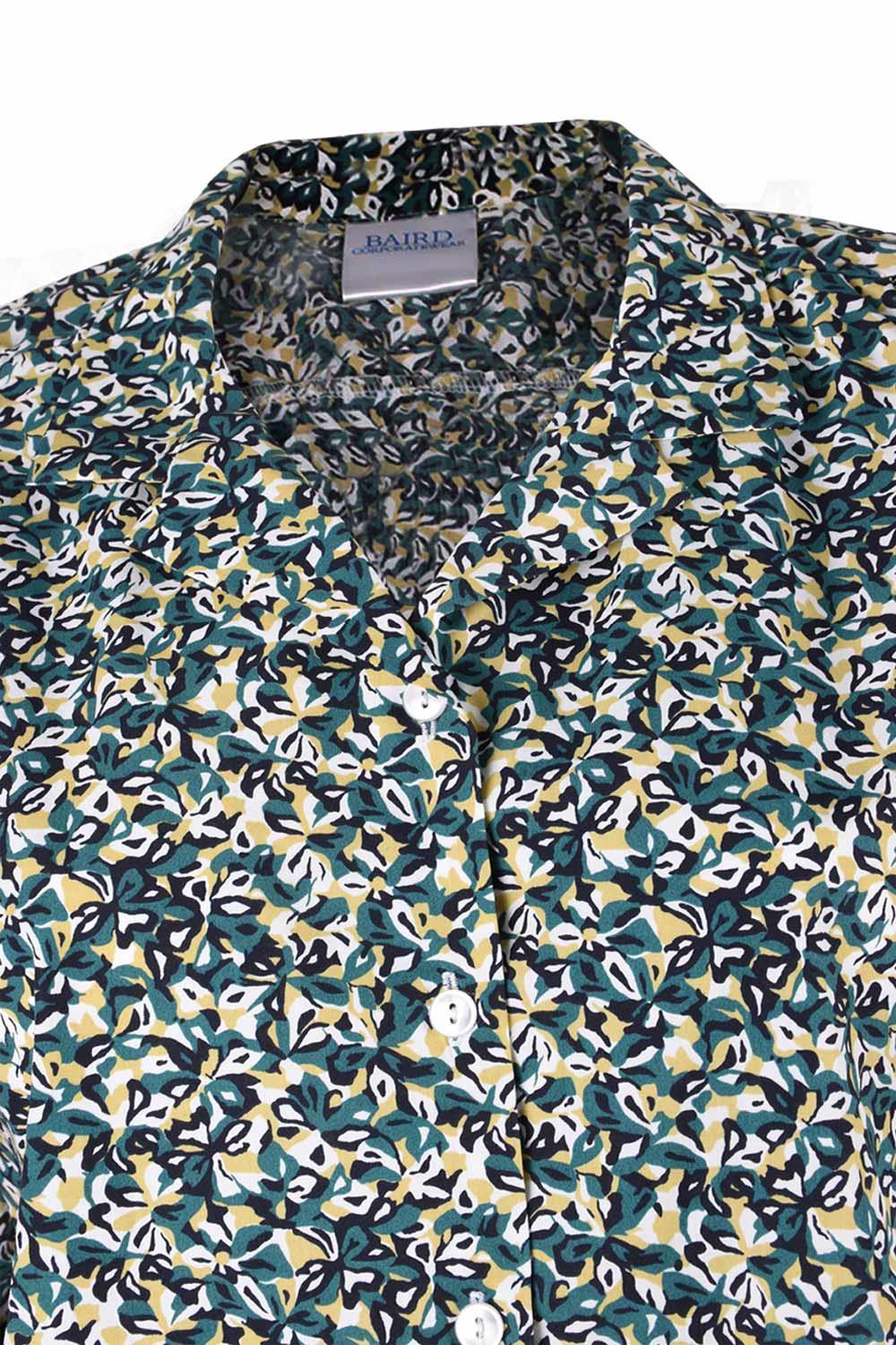 Womens Long Sleeve Floral Shirt Ladies Collar Blouse Dot Casual Work T-Shirt Top - Picture 16 of 22