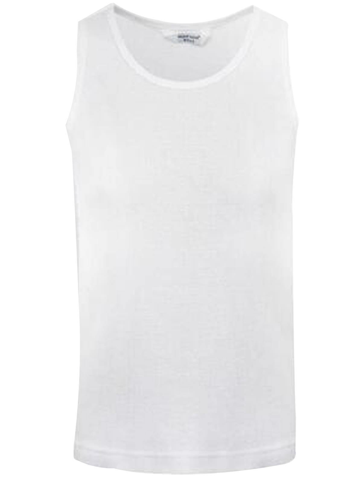 6 Pack Kids Boys Girls Vests Cotton Pastel Interlock Bow Schoolwear 2-13 Years - Picture 11 of 18