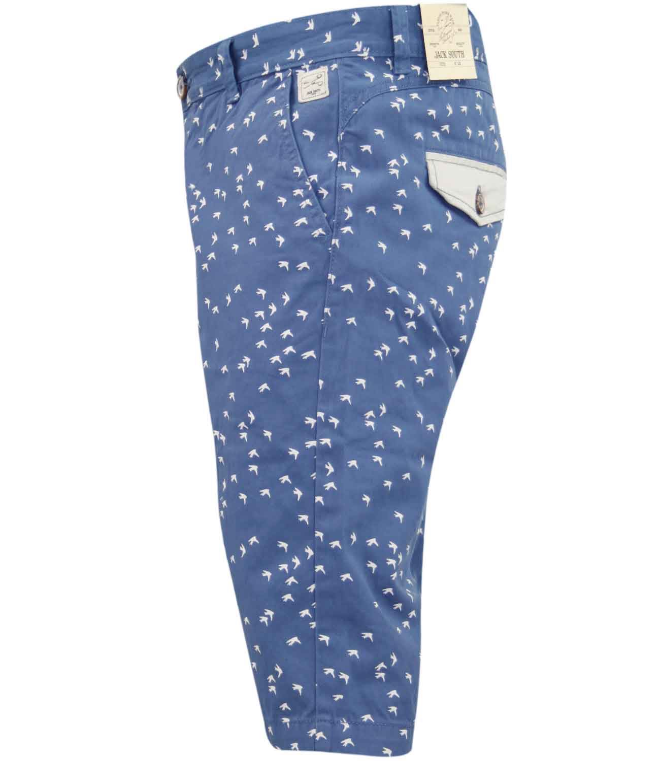 Mens Chino Shorts Summer Hawaiian Floral Casual Beach Cotton Pants Short 28-30 - Picture 13 of 17