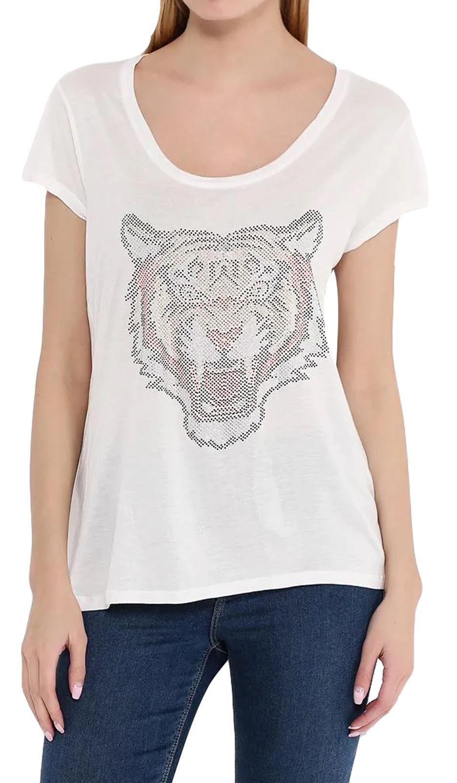Womens T-Shirt Round Scoop Neck Cap Sleeve Ladies Elasticated Vest Basic Tee Top - Picture 26 of 28