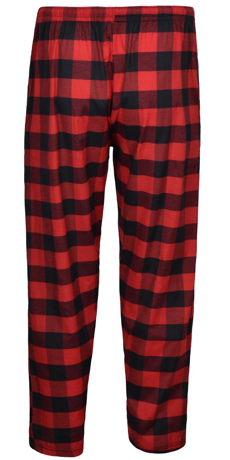 Mens Pyjama Bottoms Woven Check PJ Pants Lounge Nightwear 2 Pack Trouser - Picture 34 of 34