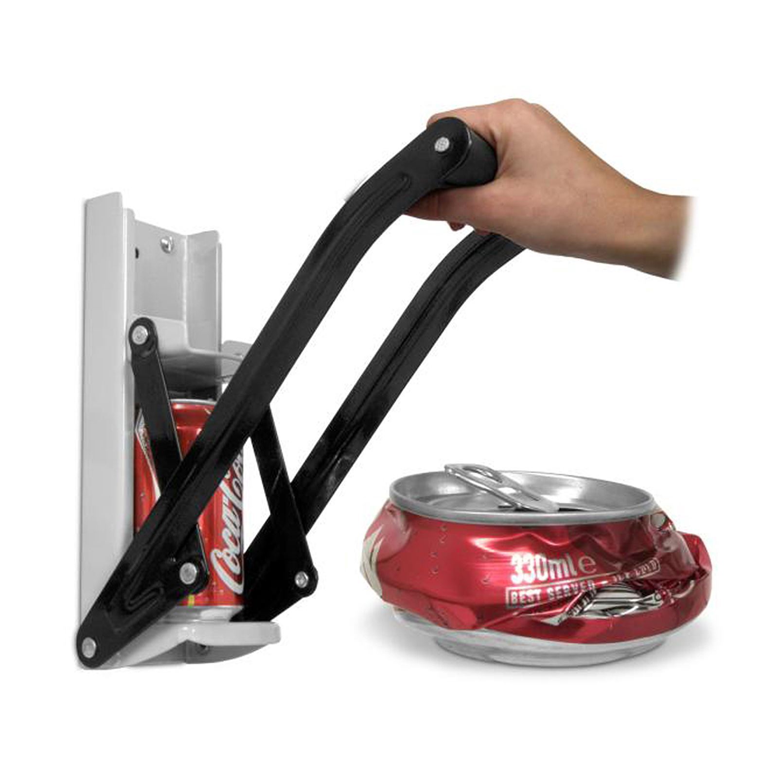 12oz Can Crusher Bottle Opener Wall Mounted Recycling Tool 350ml Tin
