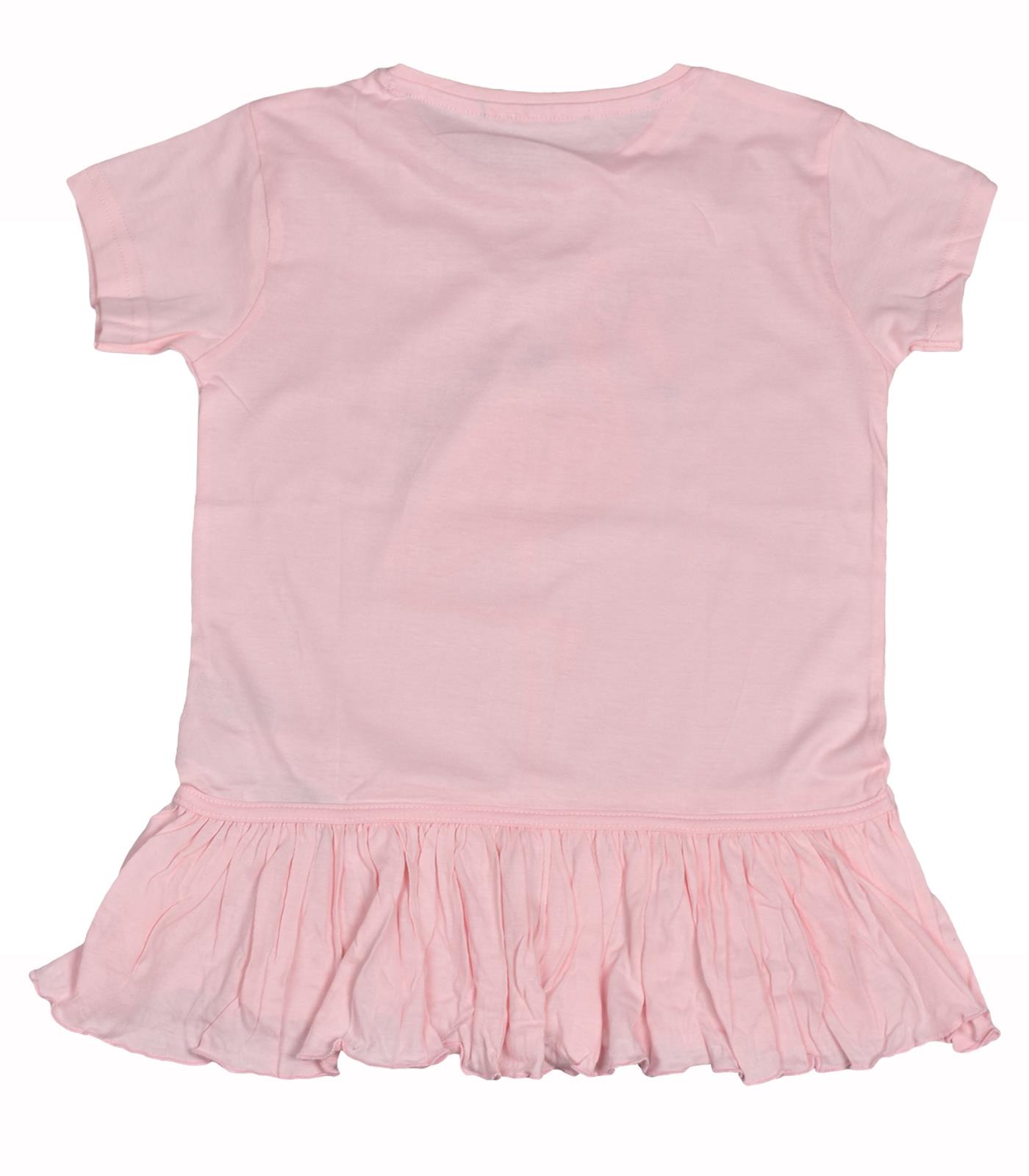 Girls Pyjamas Set Cotton Summer Short Sleeve Kids T-shirt Printed Pjs Nightwear - Picture 6 of 12