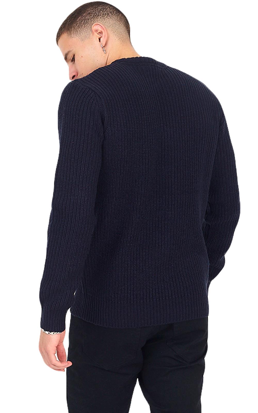 Brave Soul Mens Cable Knit Fisherman Knitted Jumper Weave Warm Pullover Sweater - Picture 9 of 51