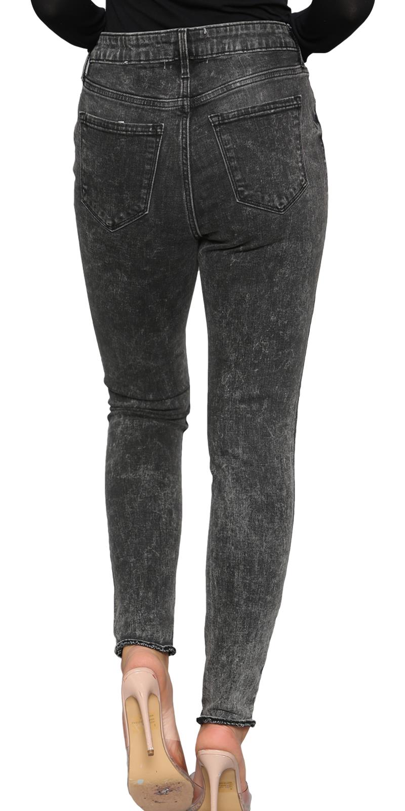 Pantalones de mezclilla ajustados cintura alta pierna recta jeggings pantalones para dama 6-26 Reino Unido - Imagen 6 de 22