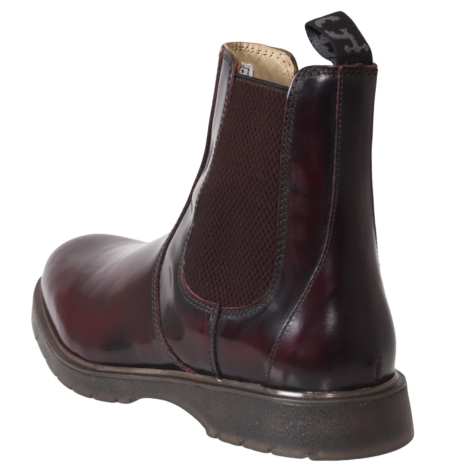 Grafters Mens Chelsea Ankle Boot Leather Slip On Air Soles Dealer Size