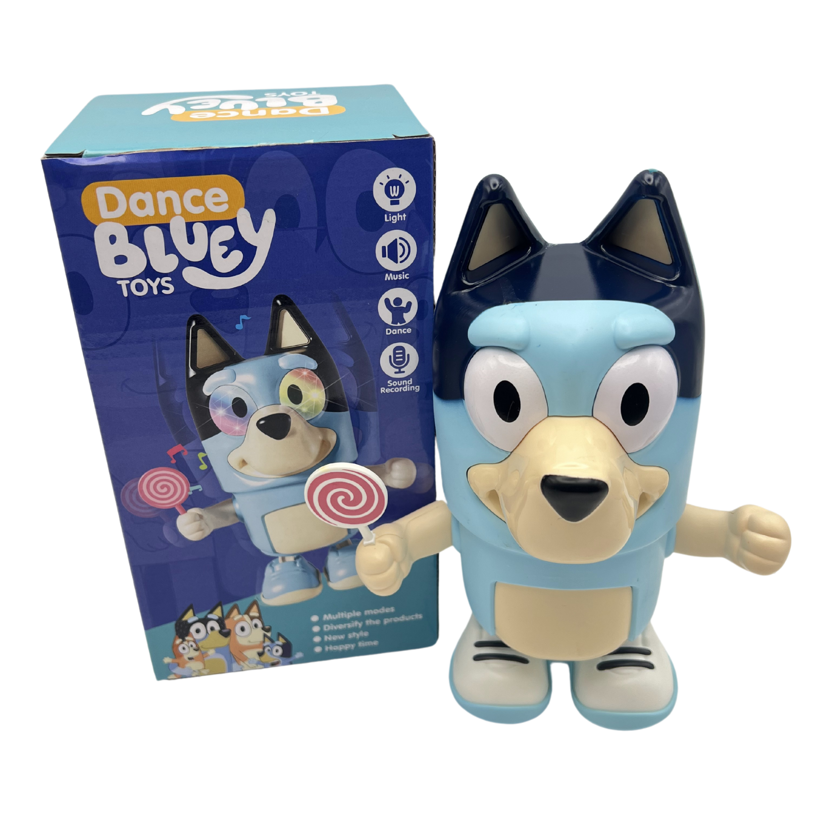 Bluey Action Figure Dance Super Hero Toy Dancing Music Lights Kids Xmas Gift - Picture 14 of 15