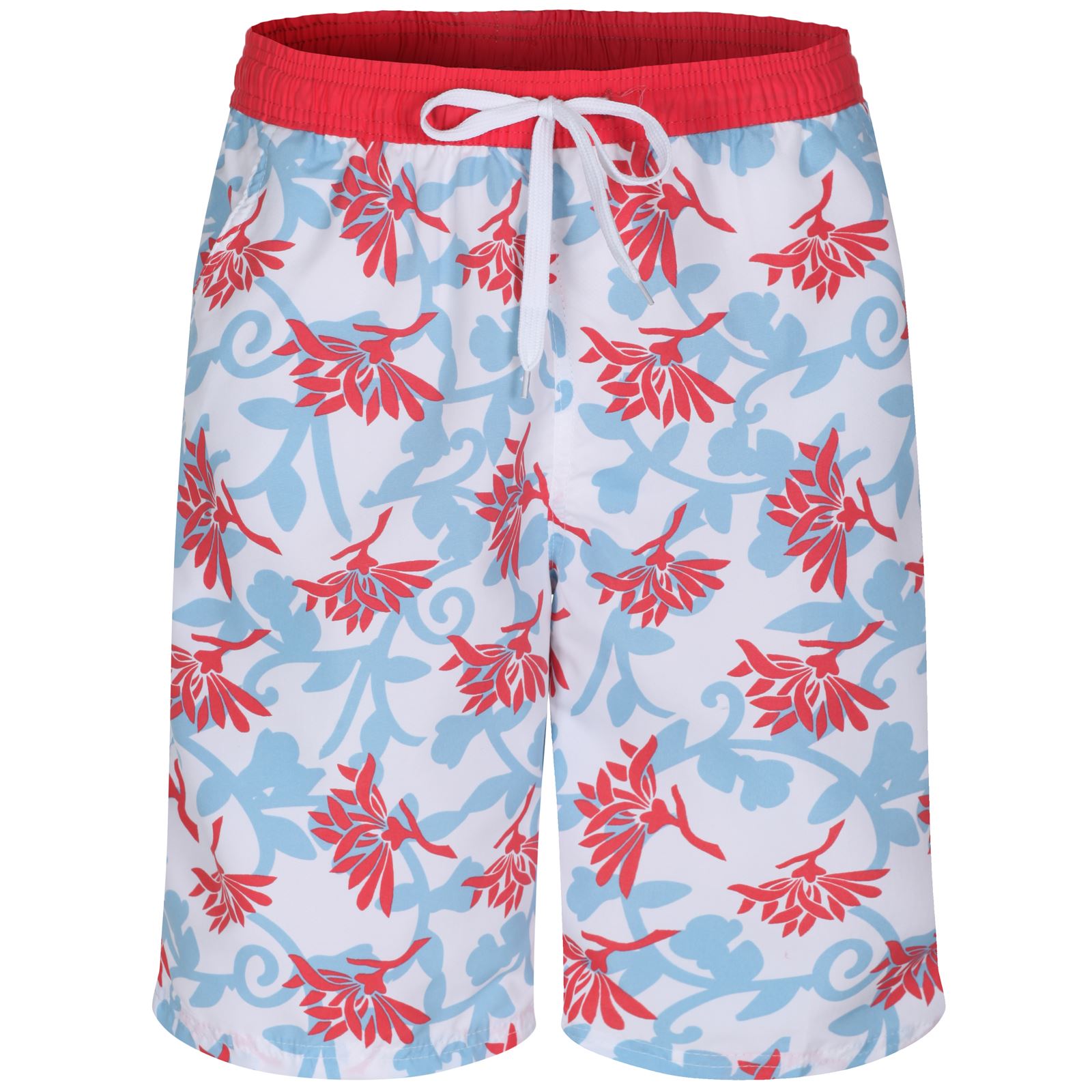 Mens Summer Swim Shorts Holiday Beach Mesh Lined Long Trunks New