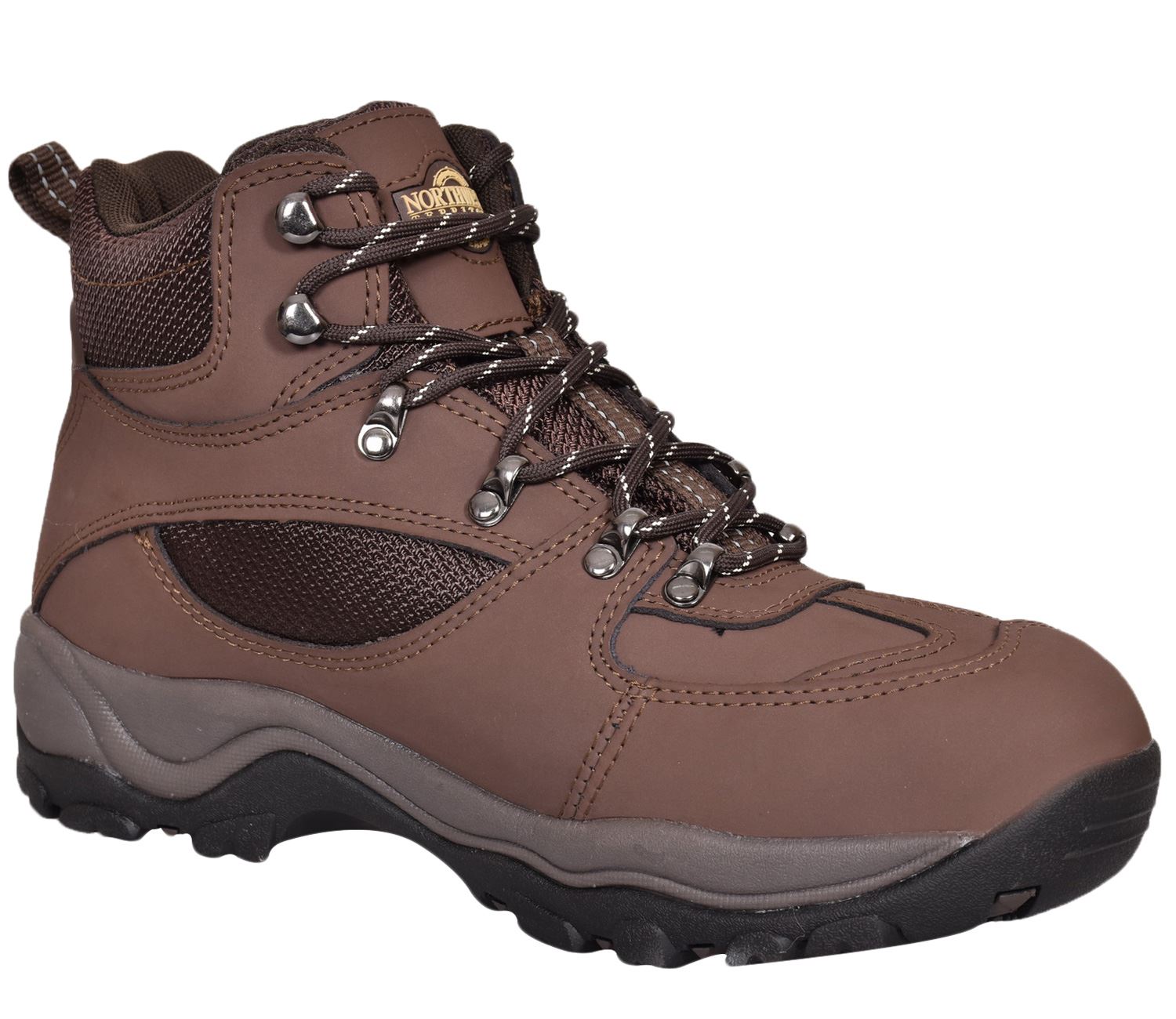 NORTHWEST Mens Women Waterproof Hiking Ankle Boots Leather Trail Walking UK Size