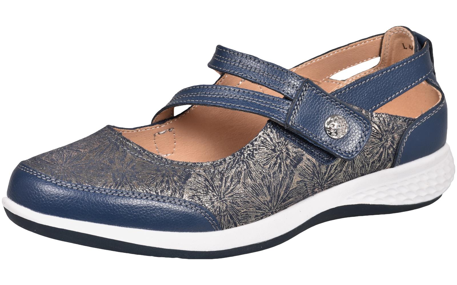 Ladies Mary Jane Sandals Flat Pumps EEE Wide Fit Comfort Bar Shoes UK Size 3 - 9 - Picture 17 of 30