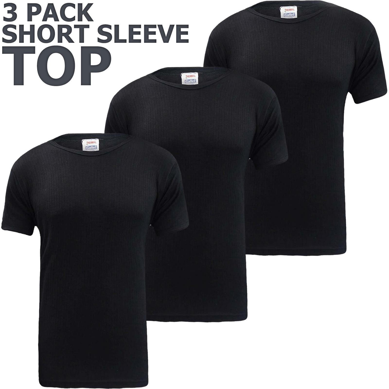 3, 4 Pack Mens Thermal Long Sleeves Shirts Top Winter Warm Long Johns Vest - Picture 12 of 40