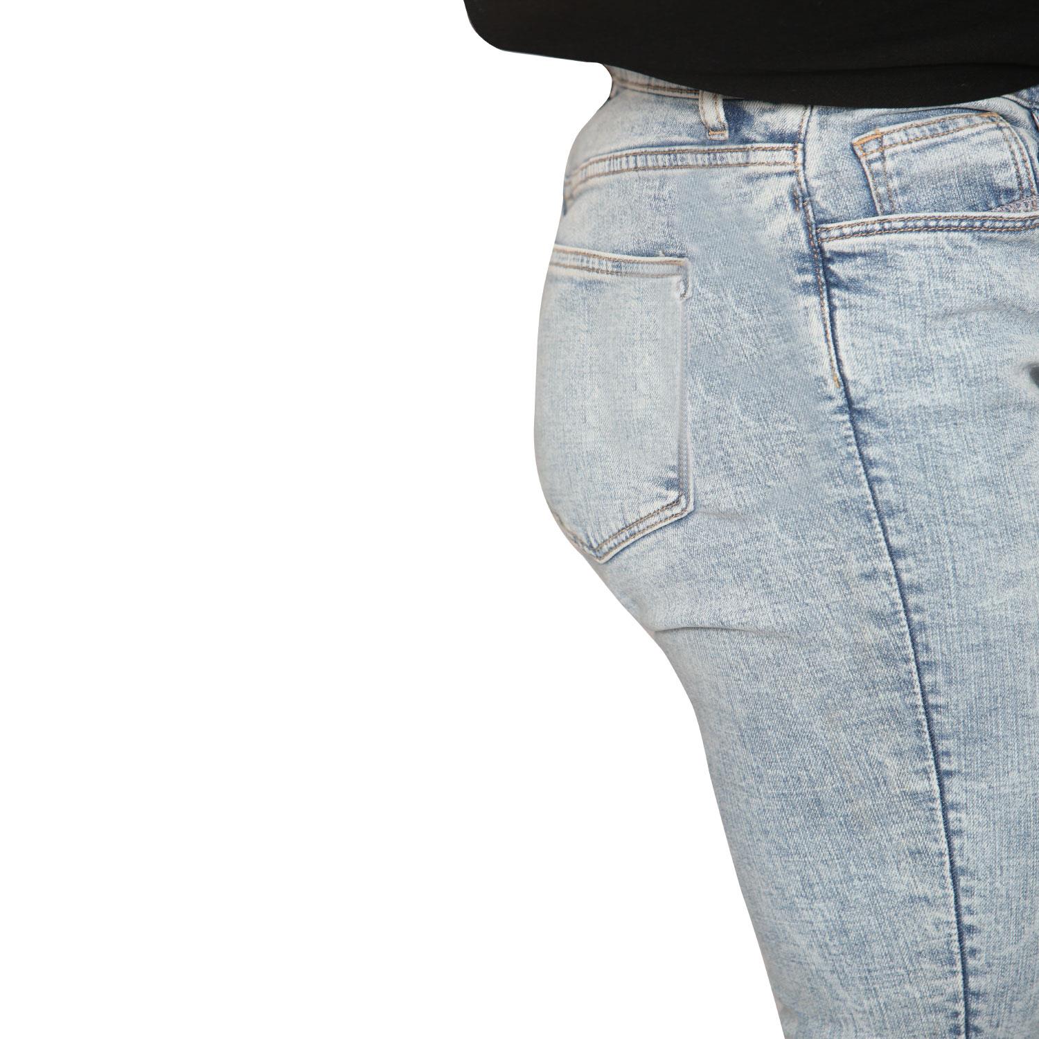Pantalones de mezclilla ajustados cintura alta pierna recta jeggings pantalones para dama 6-26 Reino Unido - Imagen 12 de 22