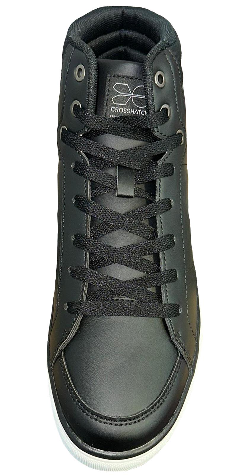 CROSSHATCH Mens High Top Ankle Trainers Boot Lace up Walking Padded