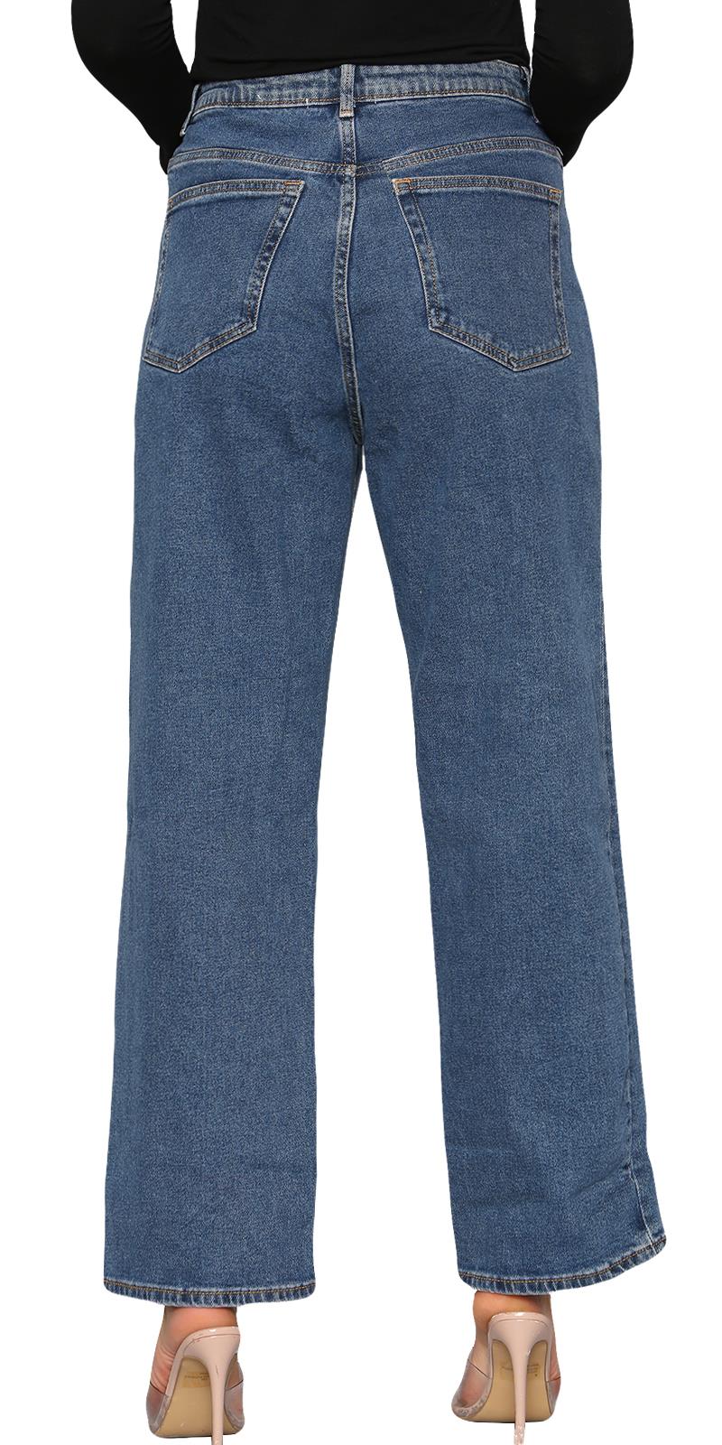 Pantalones de mezclilla para mujer Bootcut elásticos tiro medio acampanados pantalones largos pantalones talla 6-30 - Imagen 34 de 62