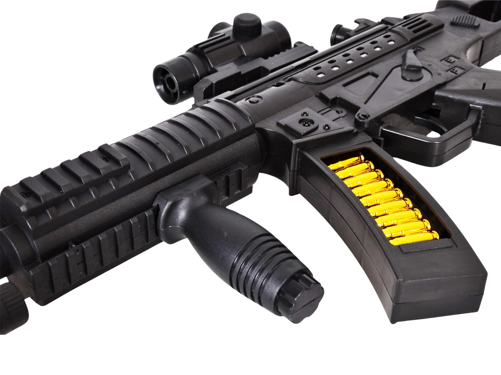 Kids Police Plastic Toy Gun Flashing LED Firing Laser With Light & Sound Effects - Picture 20 of 21