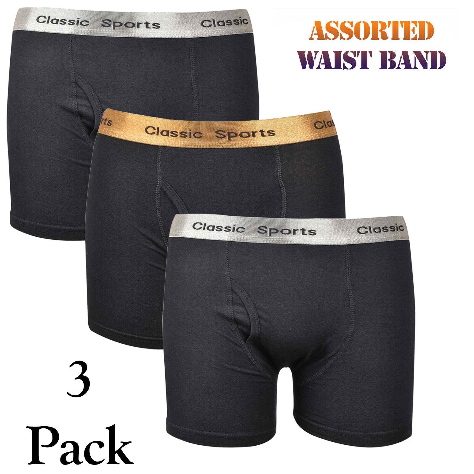Mens Boxer Classic Sports Rib Shorts Underwear Underpants Trunks 3-12 Pack S-2XL - Picture 6 of 30