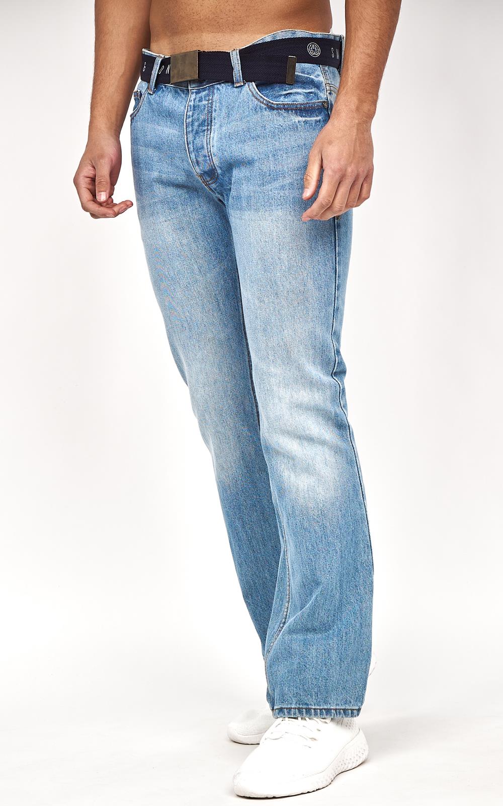 Pantalones de mezclilla regulares de diseñador Smith and Jones para hombre 28-48 - Imagen 18 de 25