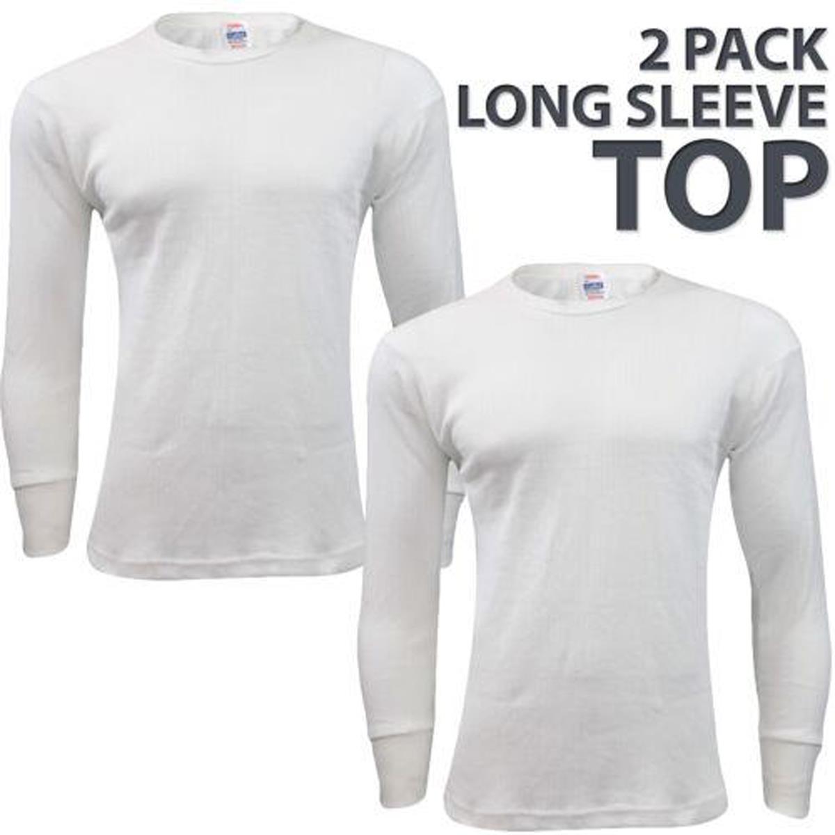 2 x Full Set Mens Thermal Underwear Half Long Sleeve Vest Top Bottom Long Johns - Picture 38 of 38