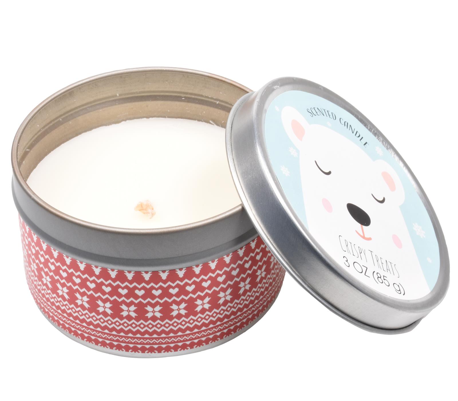 Scented Candles New Set of 3 Festive Christmas Decorative Tin Xmas Gift set - Picture 22 of 99