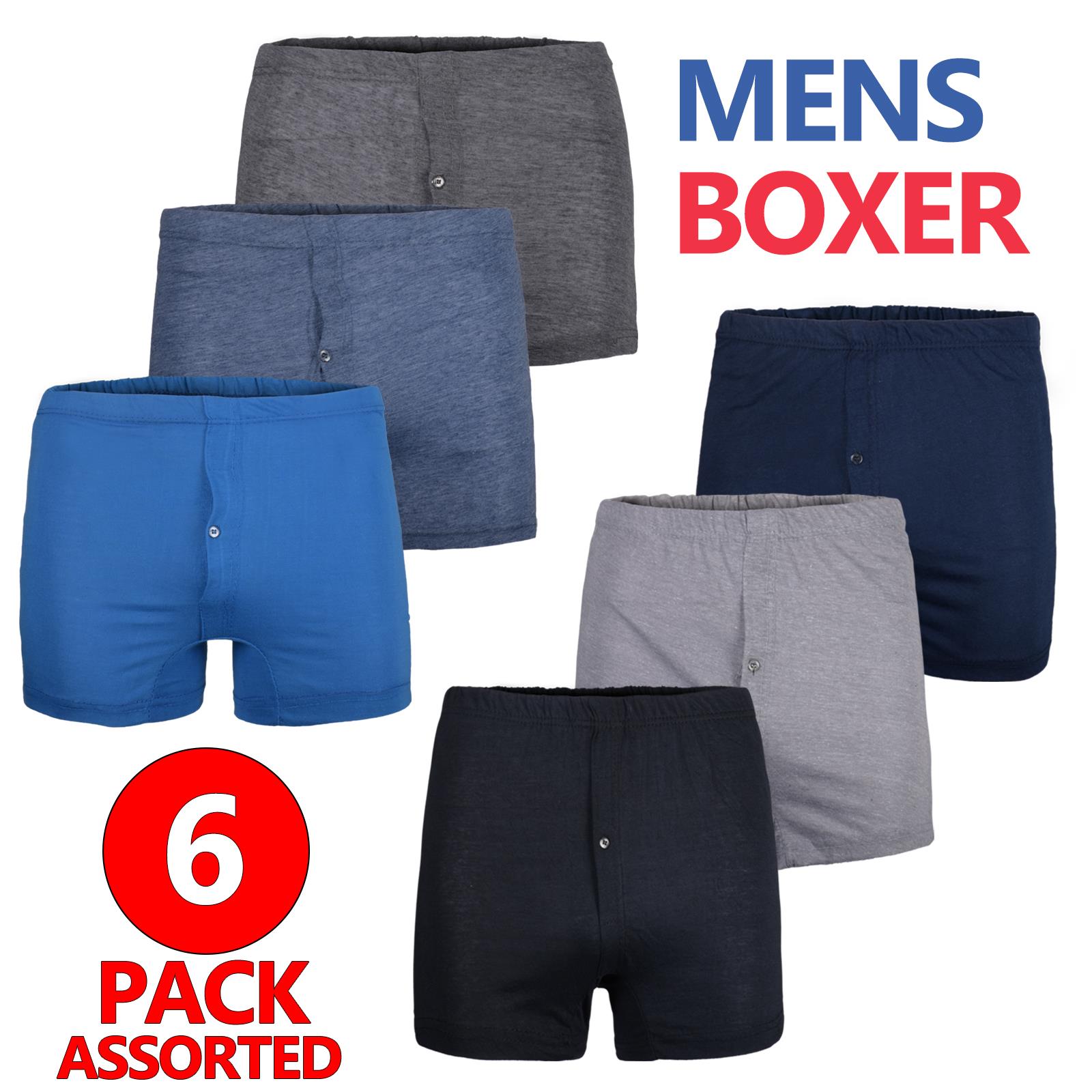 Calzoncillos boxer lisos cómodos clásicos de algodón para hombre - Imagen 13 de 36