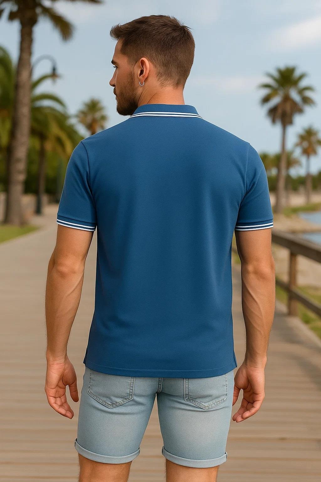 4er / 6er Pack Herren Tip Poloshirt Kurzarm Uni Piqué Zipfelkragen T-Shirt - Bild 43 von 127