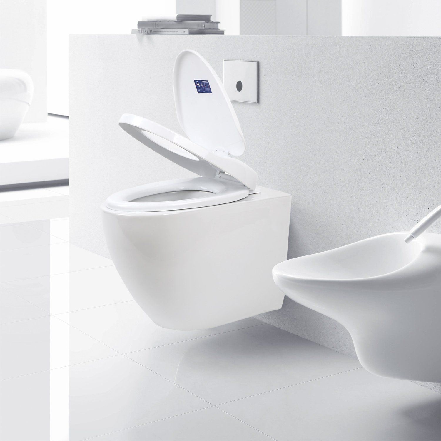 Family Toilet Seat Child Friendly 3 in 1 Unbreakable Quick Release For