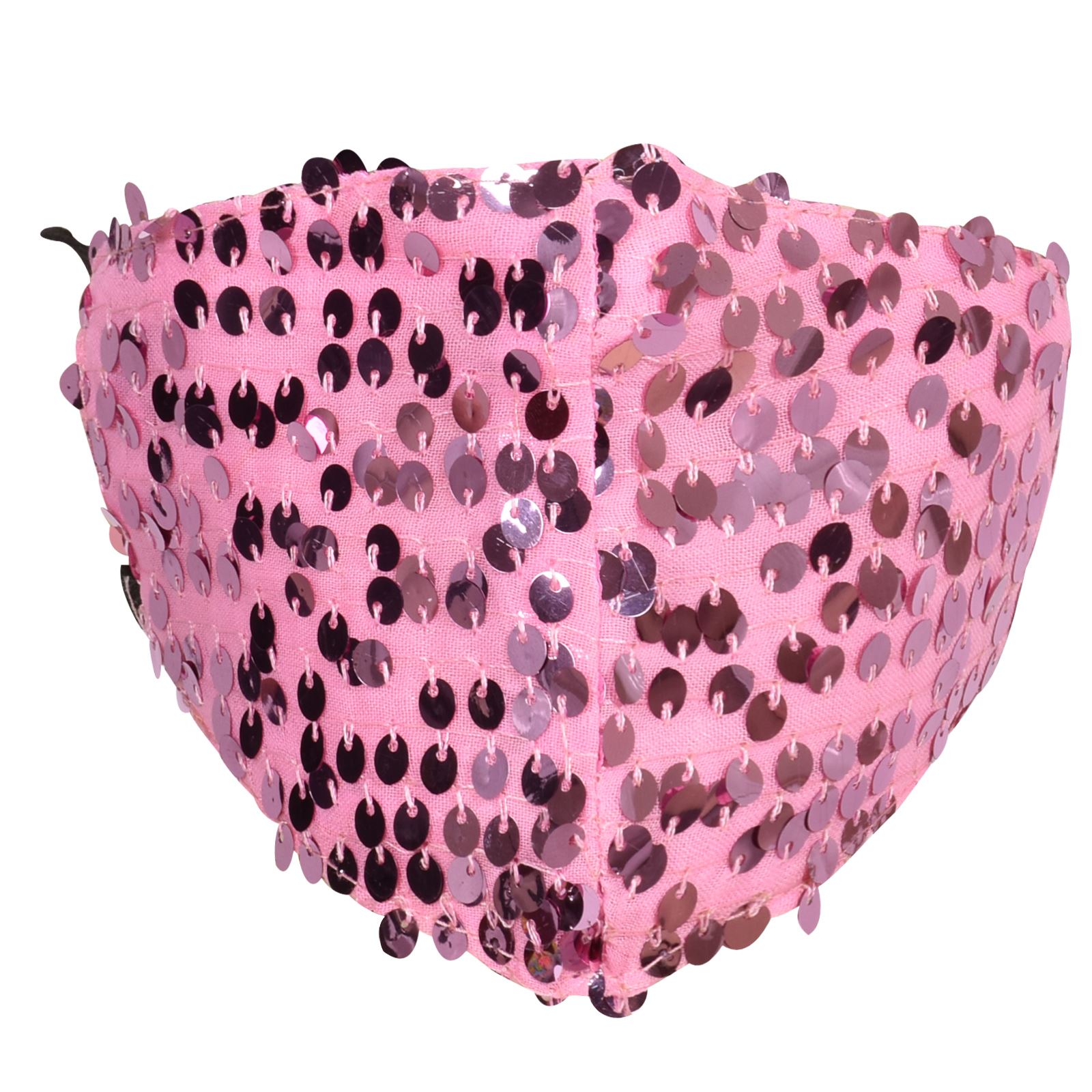 Reusable Face Mask With Sequin Washable Mouth Bling Nose Breathable Girls Ladies - Picture 10 of 13
