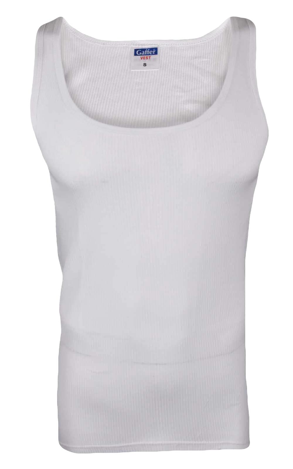 Mens 3PK Vests 100 Cotton Sleeveless Ribbed Summer Training Gym Tank