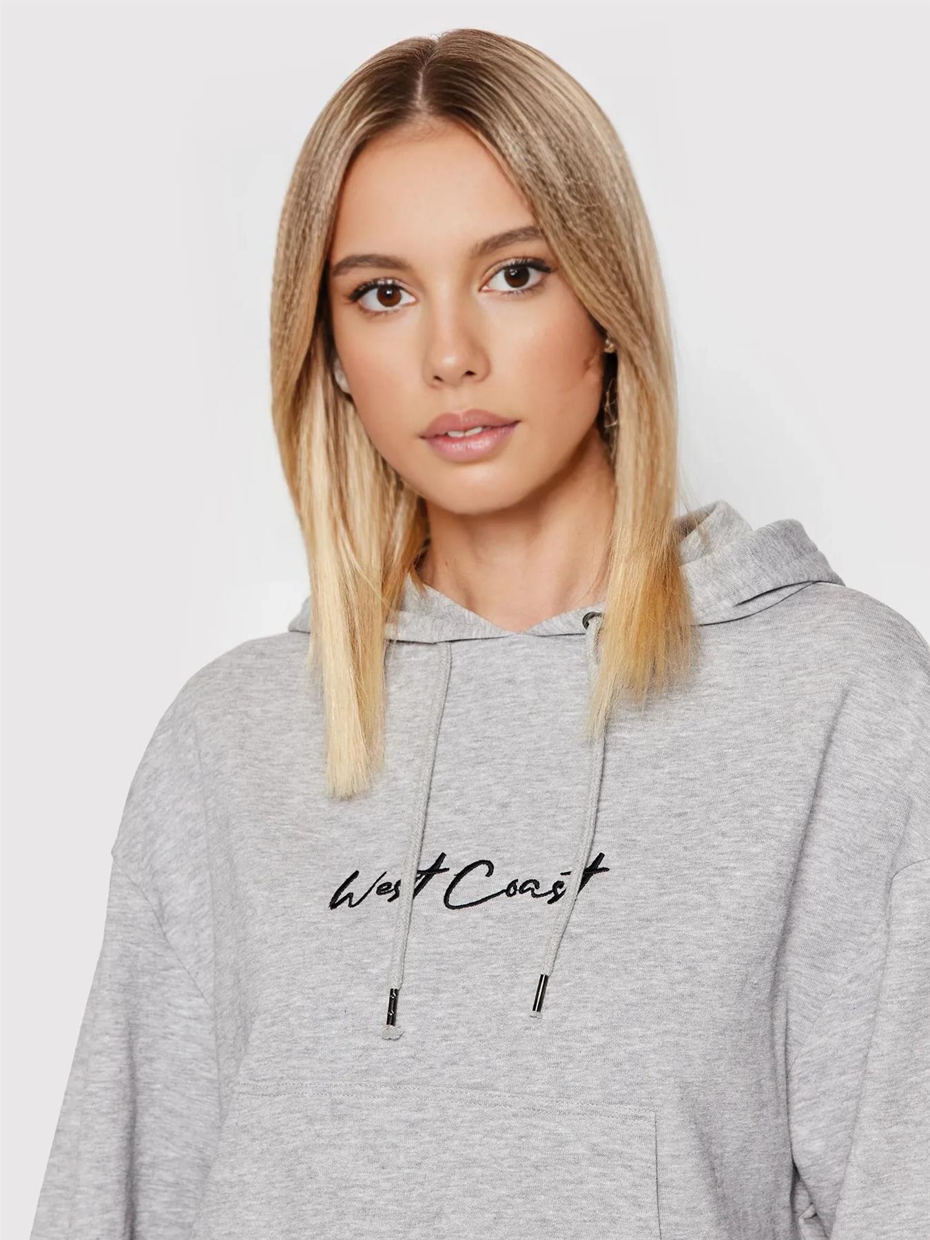 Ladies Cropped Hoodie Top Pullover Crop Top Womens Long Sleeve Plain Sweatshirt - Picture 14 of 20
