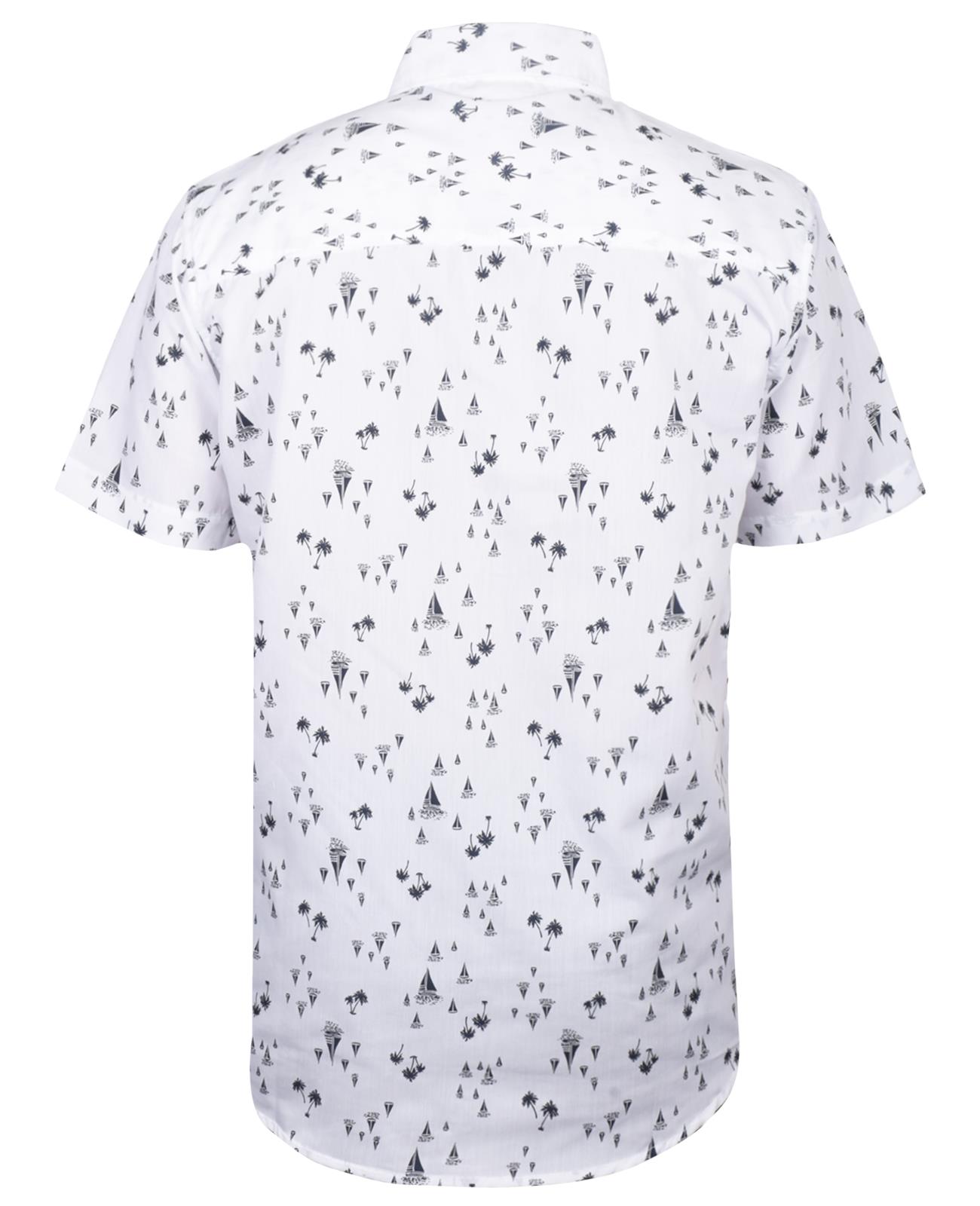 Camisa Hawaiana Para Hombres Playa Palmera Floral Vacaciones de Verano Camisas Manga Corta - Imagen 28 de 28