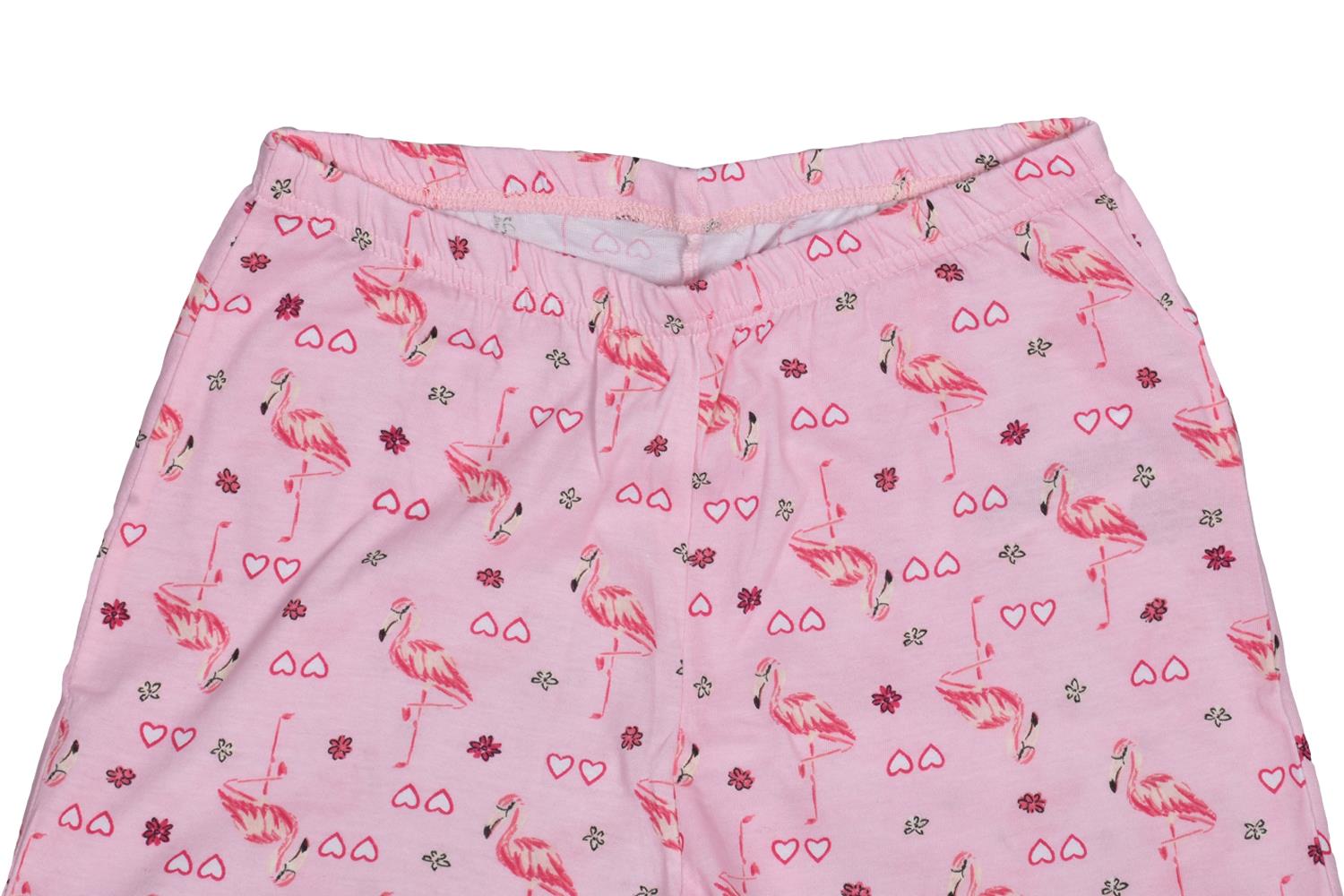 Girls Pyjamas Set Cotton Summer Short Sleeve Kids T-shirt Printed Pjs Nightwear - Picture 10 of 12