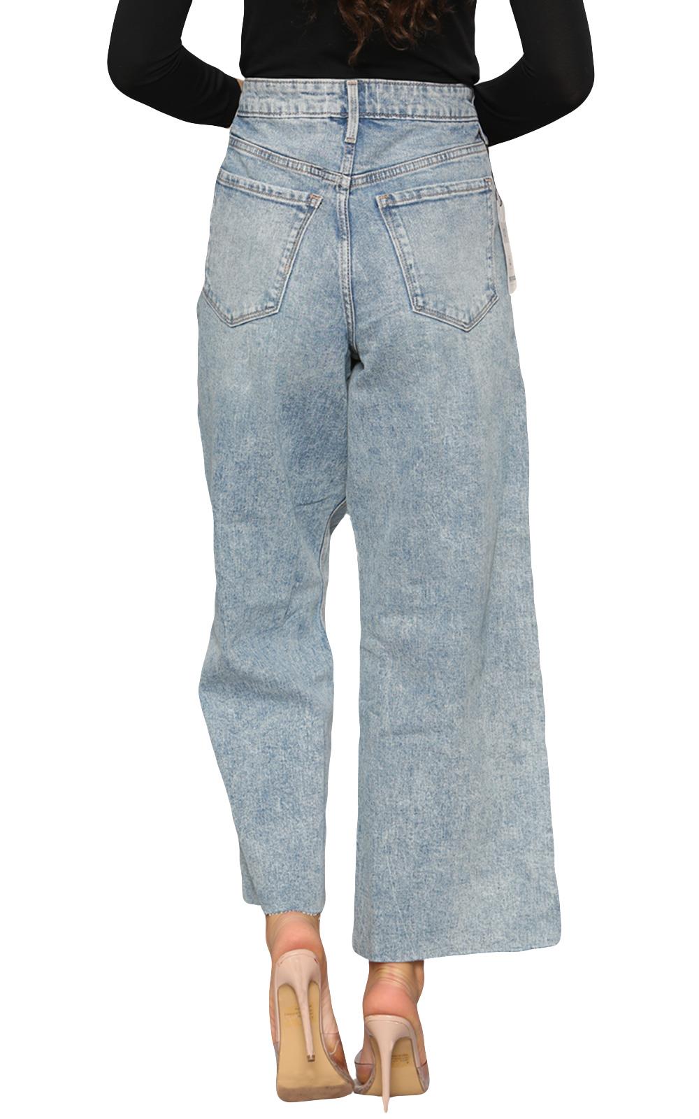 Pantalones de mezclilla para mujer Bootcut elásticos tiro medio acampanados pantalones largos pantalones talla 6-30 - Imagen 38 de 62