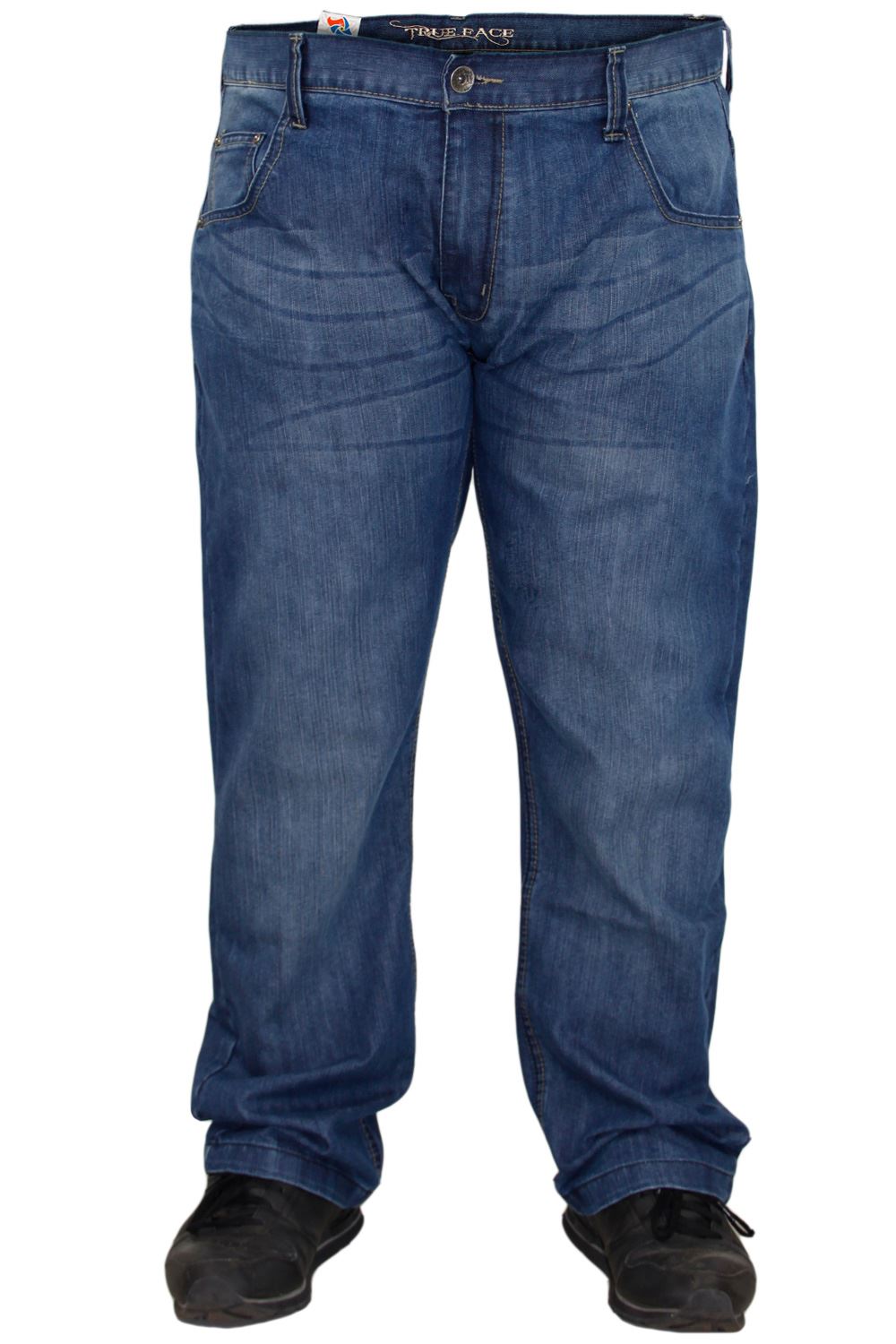 Mens Denim Jeans Regular Fit Straight Leg Cotton Pants Trousers Big & Tall Sizes - Picture 28 of 32