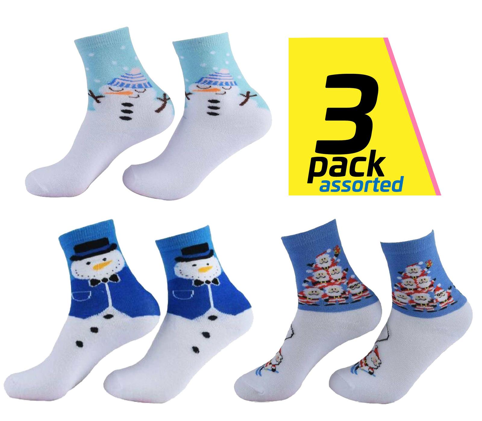 Kids Socks Novelty Stocking Boys Polycotton Xmas Winter Christmas Girls Gifts UK - Picture 14 of 14